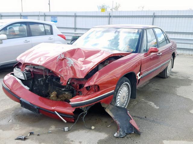 1G4HP52K2WH442360 - 1998 BUICK LESABRE CU RED photo 2