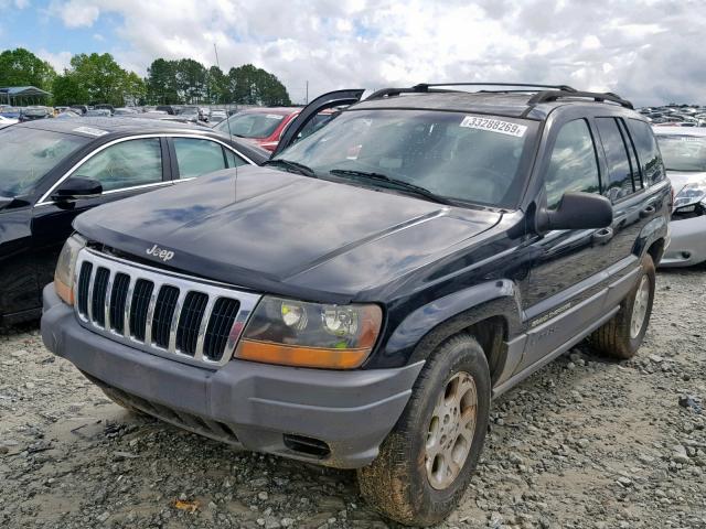 1J4GX48S31C516838 - 2001 JEEP GRAND CHER BLACK photo 2