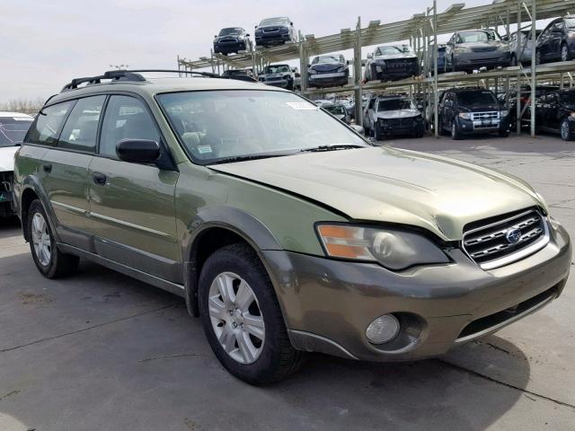 4S4BP61C057382105 - 2005 SUBARU LEGACY OUT GREEN photo 1