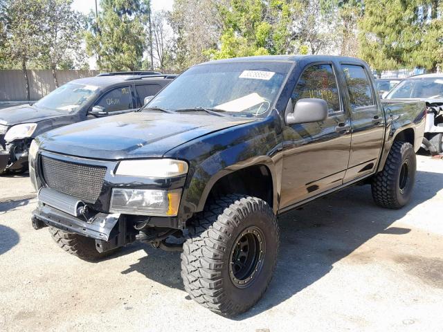 1GTCS136648101239 - 2004 GMC CANYON BLACK photo 2