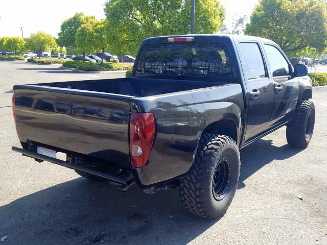 1GTCS136648101239 - 2004 GMC CANYON BLACK photo 4
