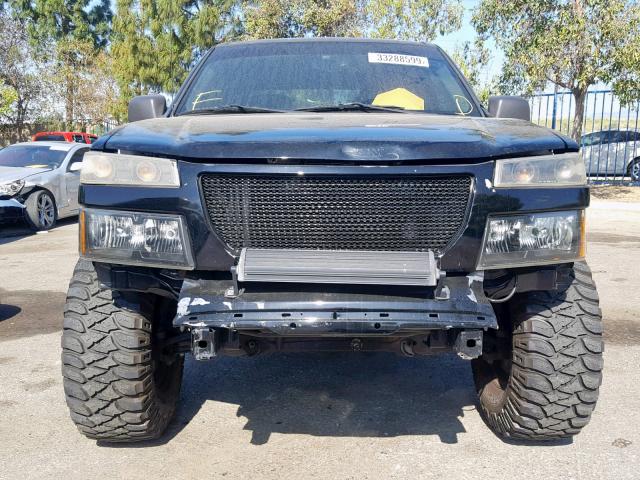 1GTCS136648101239 - 2004 GMC CANYON BLACK photo 9