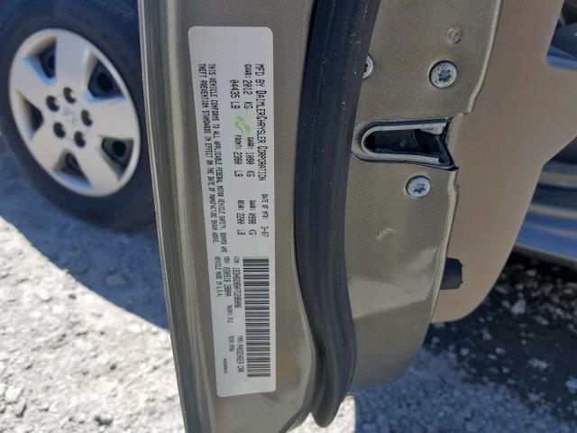 1B3HB28B07D288086 - 2007 DODGE CALIBER TAN photo 10