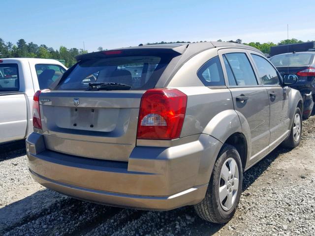 1B3HB28B07D288086 - 2007 DODGE CALIBER TAN photo 4