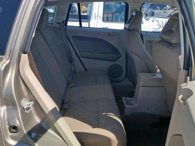 1B3HB28B07D288086 - 2007 DODGE CALIBER TAN photo 6