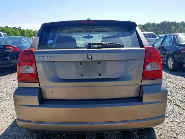 1B3HB28B07D288086 - 2007 DODGE CALIBER TAN photo 9