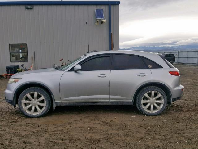 JNRBS08W23X002047 - 2003 INFINITI FX45 SILVER photo 9