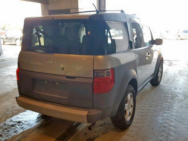 5J6YH28553L021138 - 2003 HONDA ELEMENT EX SILVER photo 4