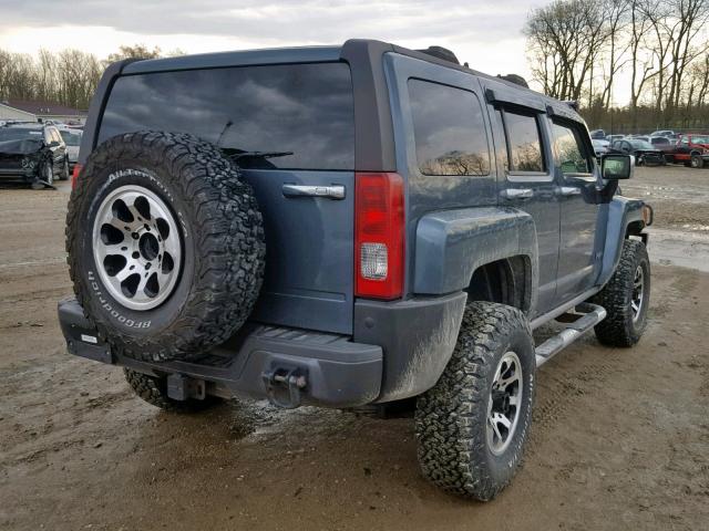 5GTDN136X68168997 - 2006 HUMMER H3 BLUE photo 4