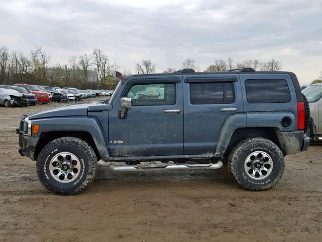 5GTDN136X68168997 - 2006 HUMMER H3 BLUE photo 9