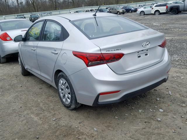 3KPC24A36KE057238 - 2019 HYUNDAI ACCENT SE SILVER photo 3