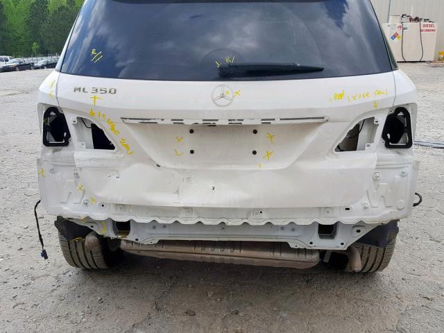 4JGDA5JBXEA288697 - 2014 MERCEDES-BENZ ML 350 WHITE photo 9