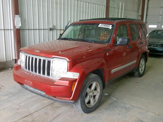 1J8GN58K79W513221 - 2009 JEEP LIBERTY LI RED photo 2