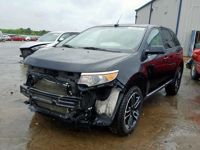 2FMDK4JC9DBE31724 - 2013 FORD EDGE SEL CHARCOAL photo 2