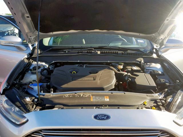 3FA6P0K93ER175812 - 2014 FORD FUSION TIT SILVER photo 7