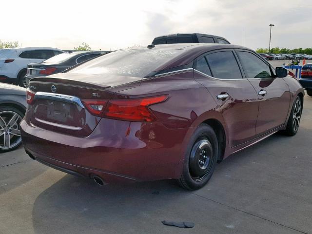 1N4AA6AP7GC904202 - 2016 NISSAN MAXIMA 3.5 BURGUNDY photo 4