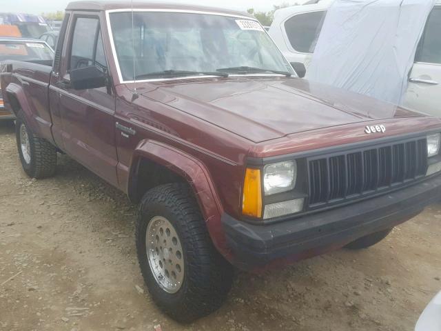 1JTMP63P0HT189475 - 1987 JEEP COMANCHE BURGUNDY photo 1