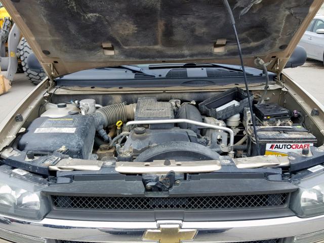 1GNDT13S052232581 - 2005 CHEVROLET TRAILBLAZE GOLD photo 7