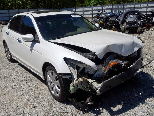 1HGCP36808A013409 - 2008 HONDA ACCORD EXL WHITE photo 1