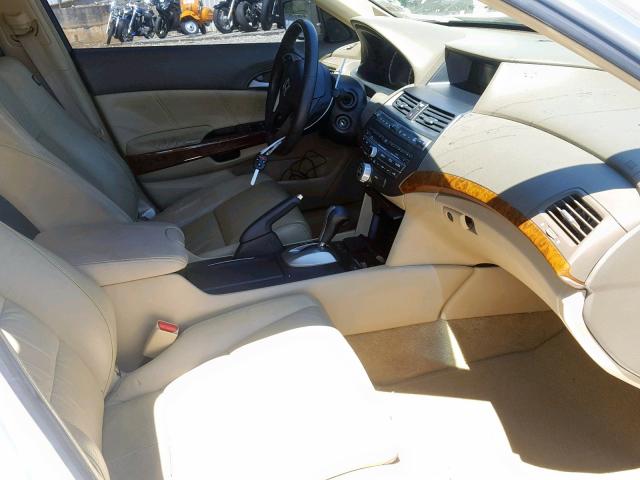 1HGCP36808A013409 - 2008 HONDA ACCORD EXL WHITE photo 5