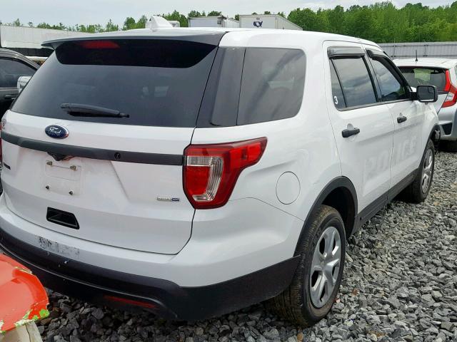 1FM5K8AR0HGC86037 - 2017 FORD EXPLORER P WHITE photo 4