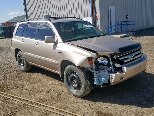 JTEEP21A560137279 - 2006 TOYOTA HIGHLANDER GOLD photo 1