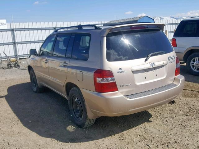 JTEEP21A560137279 - 2006 TOYOTA HIGHLANDER GOLD photo 3