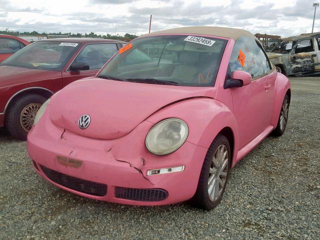 3VWRG31Y98M416840 - 2008 VOLKSWAGEN NEW BEETLE Rosa Foto 2