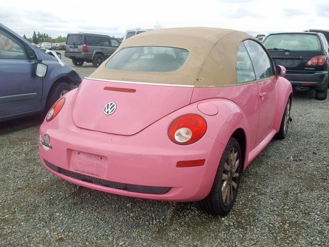 3VWRG31Y98M416840 - 2008 VOLKSWAGEN NEW BEETLE Rosa Foto 4