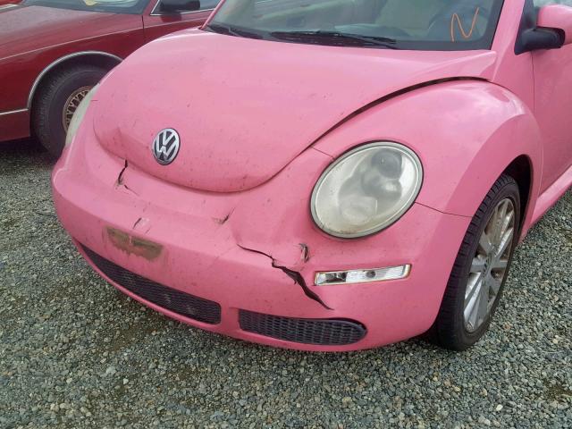 3VWRG31Y98M416840 - 2008 VOLKSWAGEN NEW BEETLE Rosa Foto 9