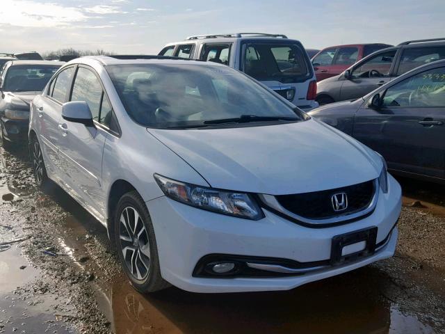 19XFB2F99DE038586 - 2013 HONDA CIVIC EXL WHITE photo 1