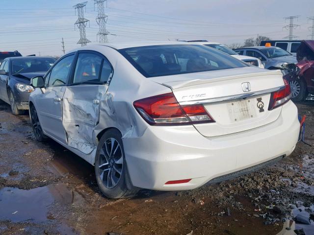 19XFB2F99DE038586 - 2013 HONDA CIVIC EXL WHITE photo 3