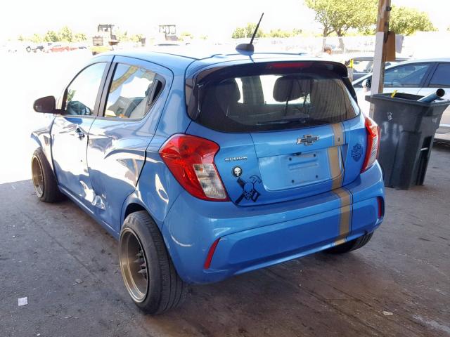 KL8CB6SAXHC765929 - 2017 CHEVROLET SPARK LS BLUE photo 3