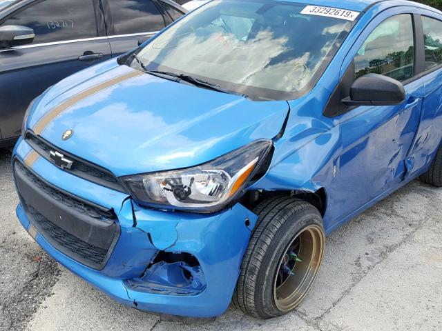 KL8CB6SAXHC765929 - 2017 CHEVROLET SPARK LS BLUE photo 9