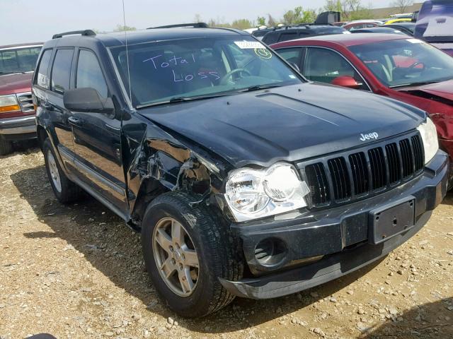 1J8GS48K27C684766 - 2007 JEEP GRAND CHER BLACK photo 1