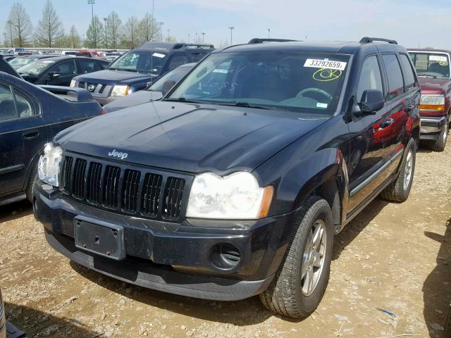 1J8GS48K27C684766 - 2007 JEEP GRAND CHER BLACK photo 2