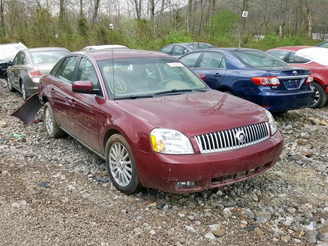 1MEFM42155G606855 - 2005 MERCURY MONTEGO PR BURGUNDY photo 1