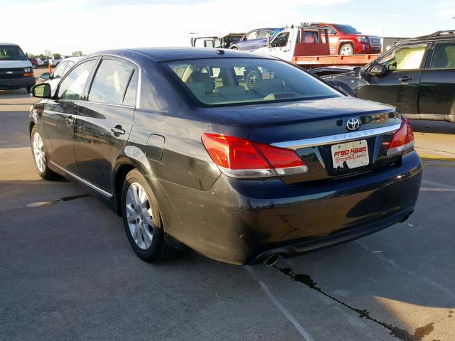 4T1BK3DB0BU379072 - 2011 TOYOTA AVALON BAS BLACK photo 3