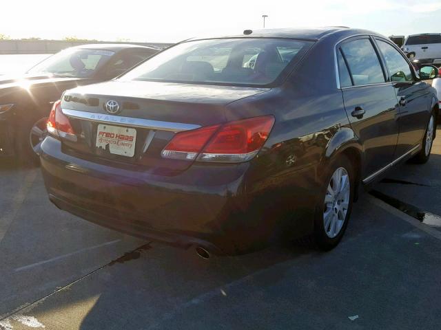 4T1BK3DB0BU379072 - 2011 TOYOTA AVALON BAS BLACK photo 4