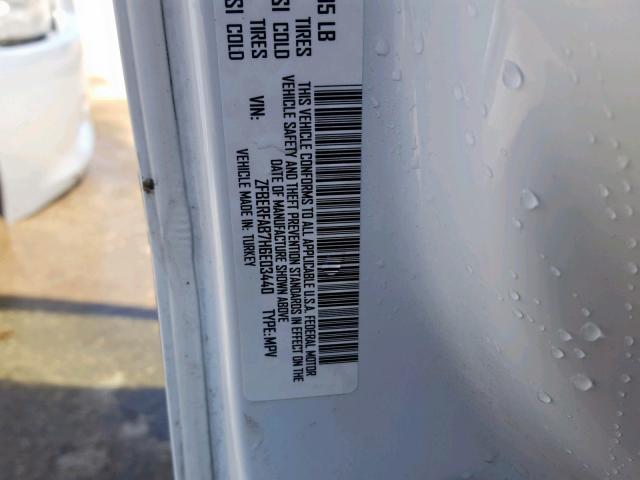 ZFBERFAB7H6E03440 - 2017 RAM PROMASTER 白色 照片 10