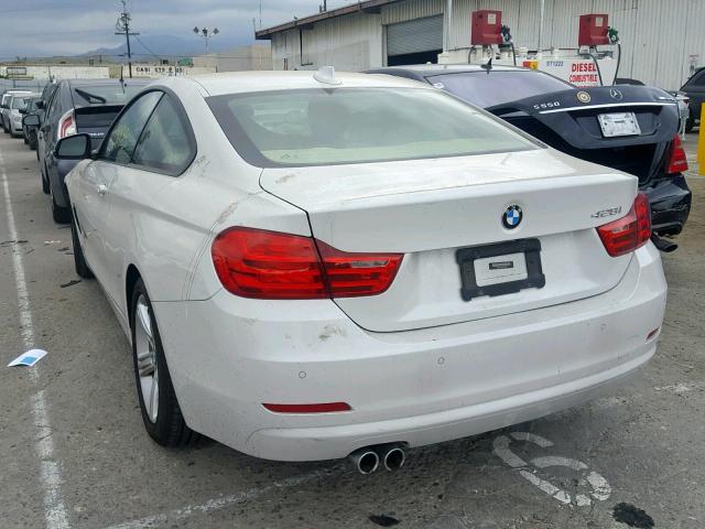WBA3N3C52FK232424 - 2015 BMW 428 I WHITE photo 3