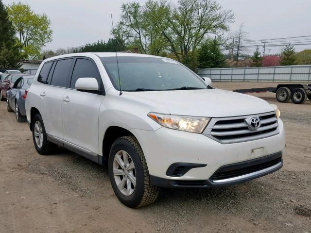 5TDBK3EH1CS172154 - 2012 TOYOTA HIGHLANDER WHITE photo 1