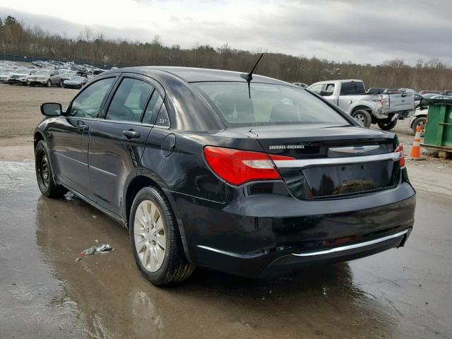 1C3CCBAB9CN240840 - 2012 CHRYSLER 200 LX BLACK photo 3