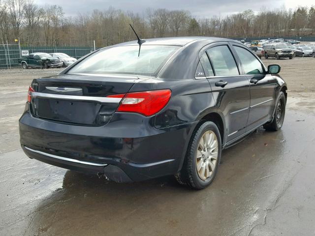 1C3CCBAB9CN240840 - 2012 CHRYSLER 200 LX BLACK photo 4