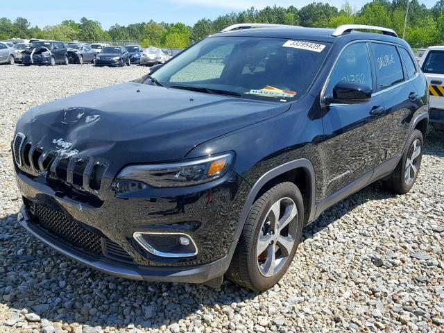 1C4PJLDB2KD302362 - 2019 JEEP CHEROKEE L BLACK photo 2