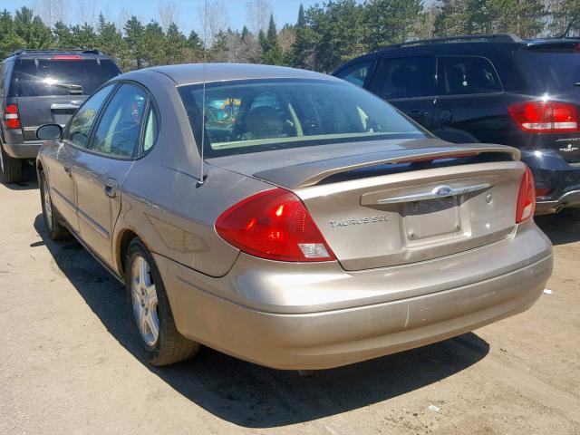 1FAHP56SX2G250530 - 2002 FORD TAURUS SEL BROWN photo 3