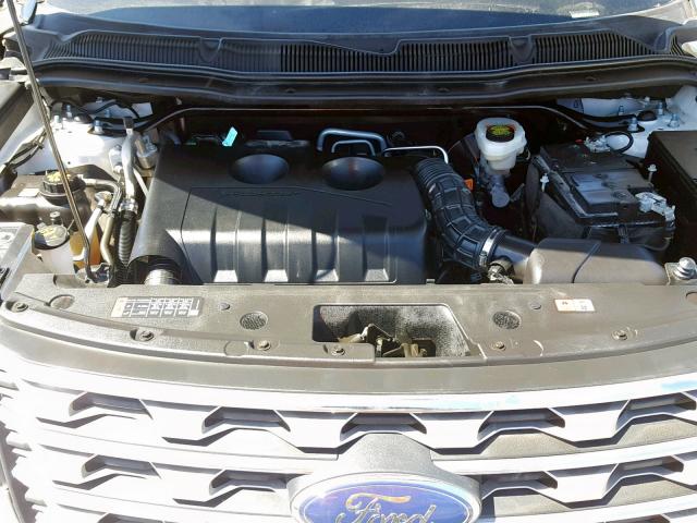 1FM5K7FH8HGA14653 - 2017 FORD EXPLORER L WHITE photo 7