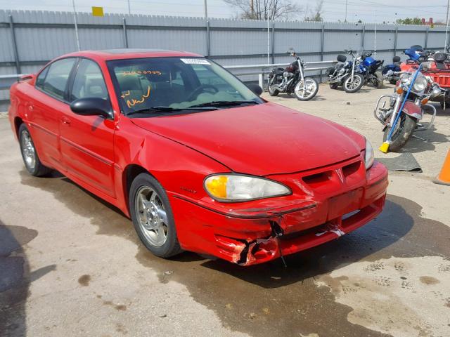 1G2NW52E63C227355 - 2003 PONTIAC GRAND AM G RED photo 1