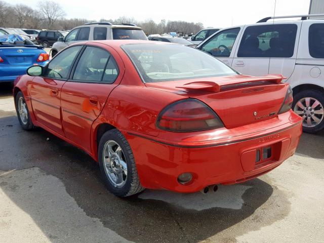 1G2NW52E63C227355 - 2003 PONTIAC GRAND AM G RED photo 3