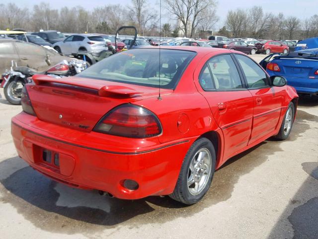 1G2NW52E63C227355 - 2003 PONTIAC GRAND AM G RED photo 4